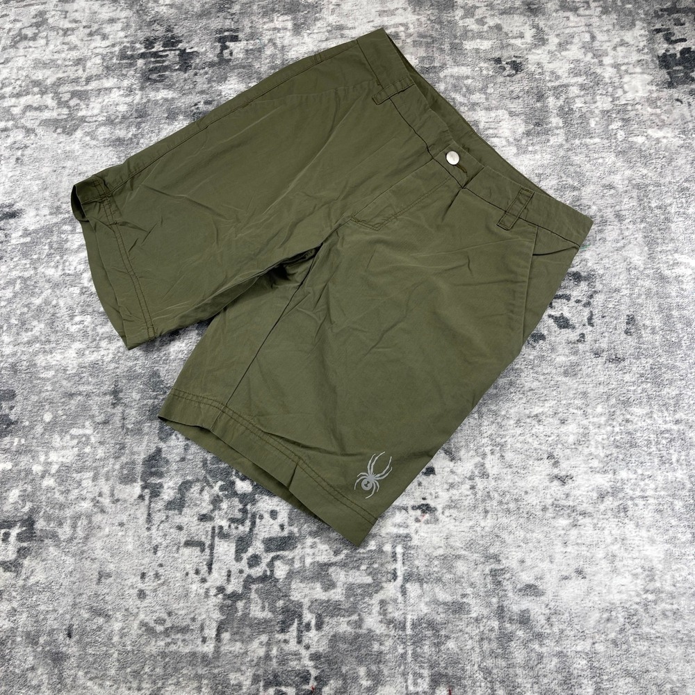 Spyder Men Medium Olive Green Performance Technical Hiking Shorts Gorpcore